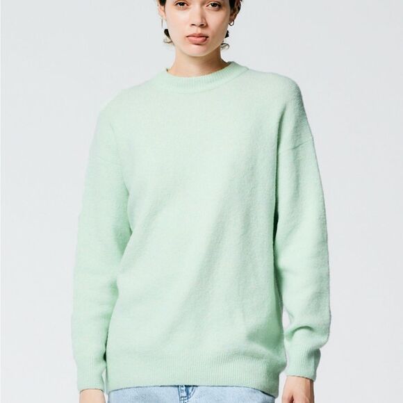 Tibi Green Alpaca Sweater Size XXS Knit Quiet Luxury Old Money - Picture 1 of 9